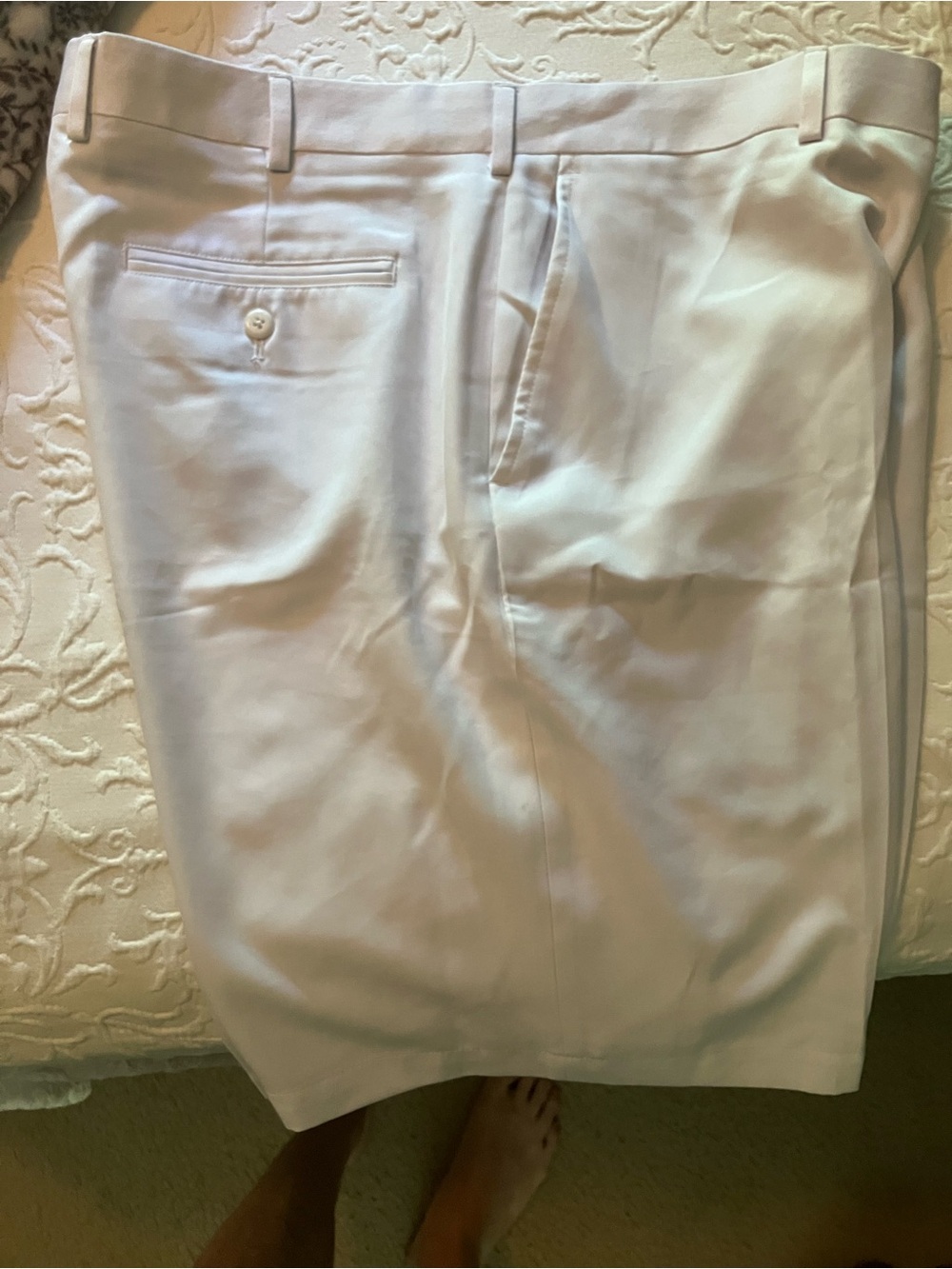 Louis Raphael Pale Pink Flat-Front Men's Dress Shorts